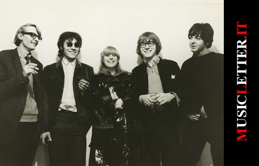 Building Indica Gallery: Miles, John Dunbar, Marianne Faithfull, Peter Asher, Paul McCartney (Graham Keen)
