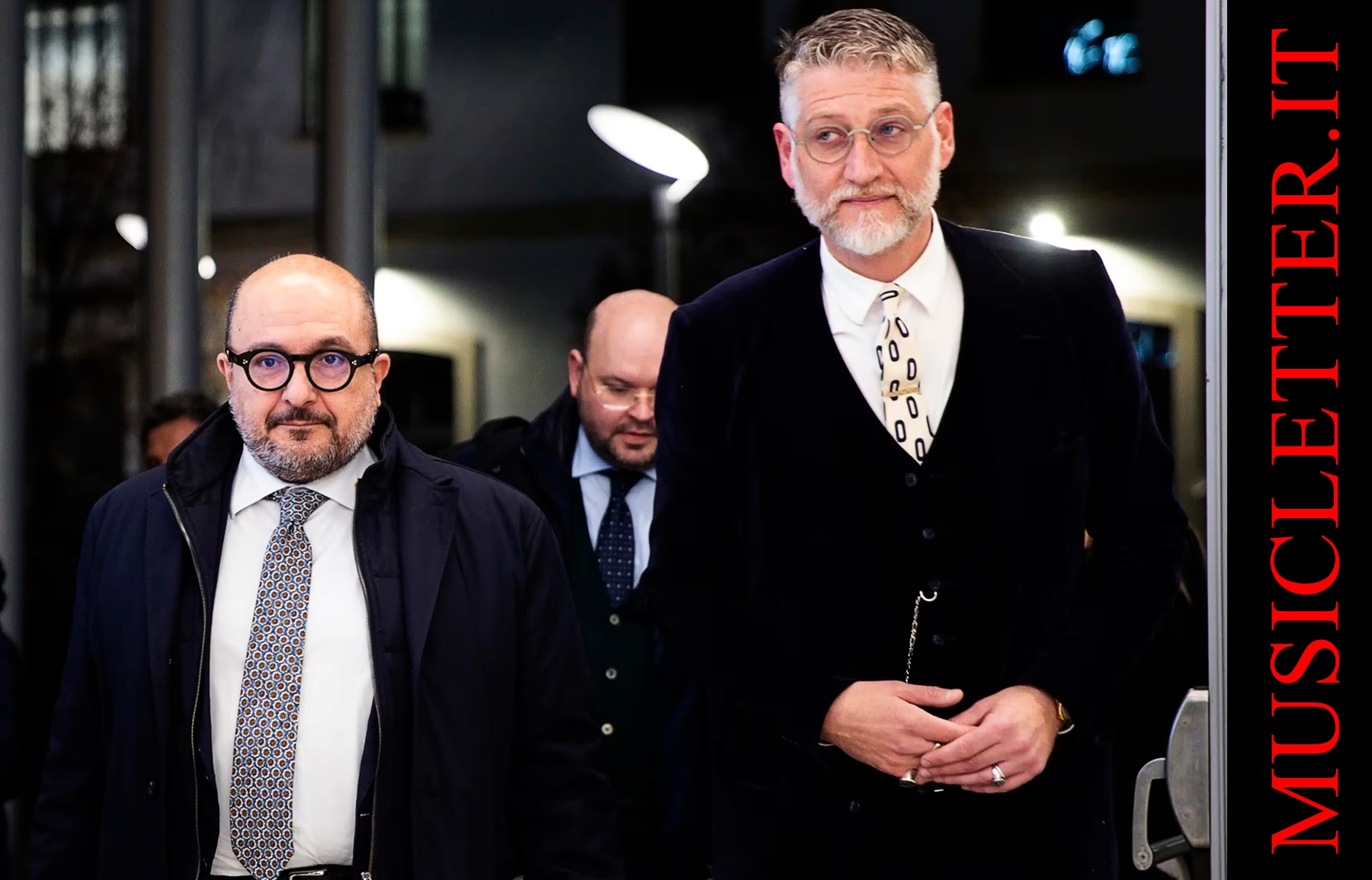 Gennaro Sangiuliano (sx) e Alessandro Giuli (dx)