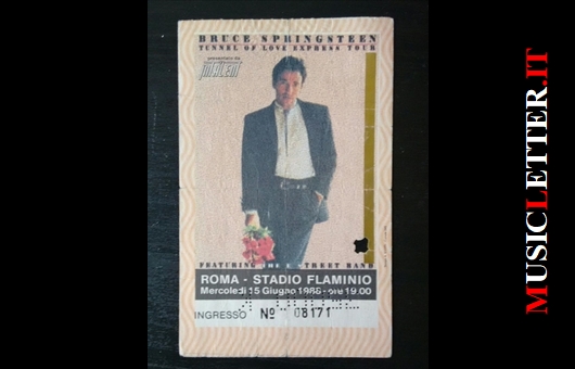 Bruce Springsteen. Roma, 15 giugno 1988.