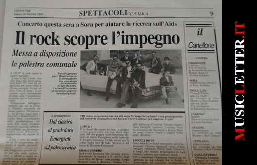 Ciociaria Oggi. Sora, 26 gennaio 1991